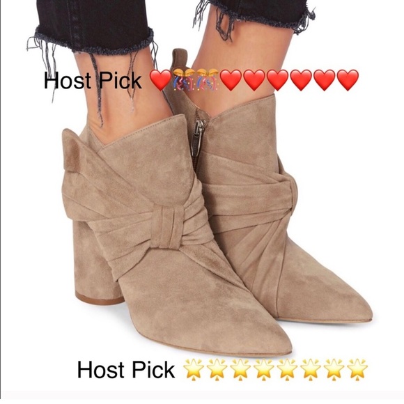 Sigerson Morrison❤️Incredibly Chic Booties Tan Suede (8) - Picture 6 of 16